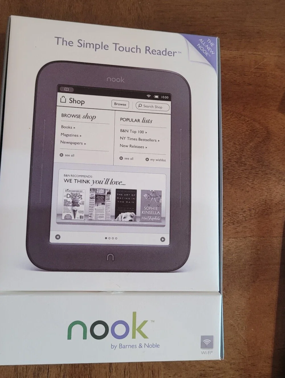 NOOK eReader And Cover. Barnes & Noble. 6 In Touch Screen. Simple Touch eReader